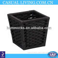 Wicker paper waste basket